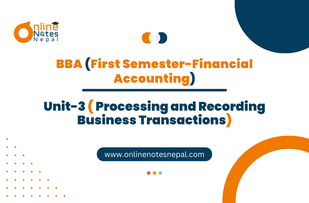 Processing and Recording Transactions